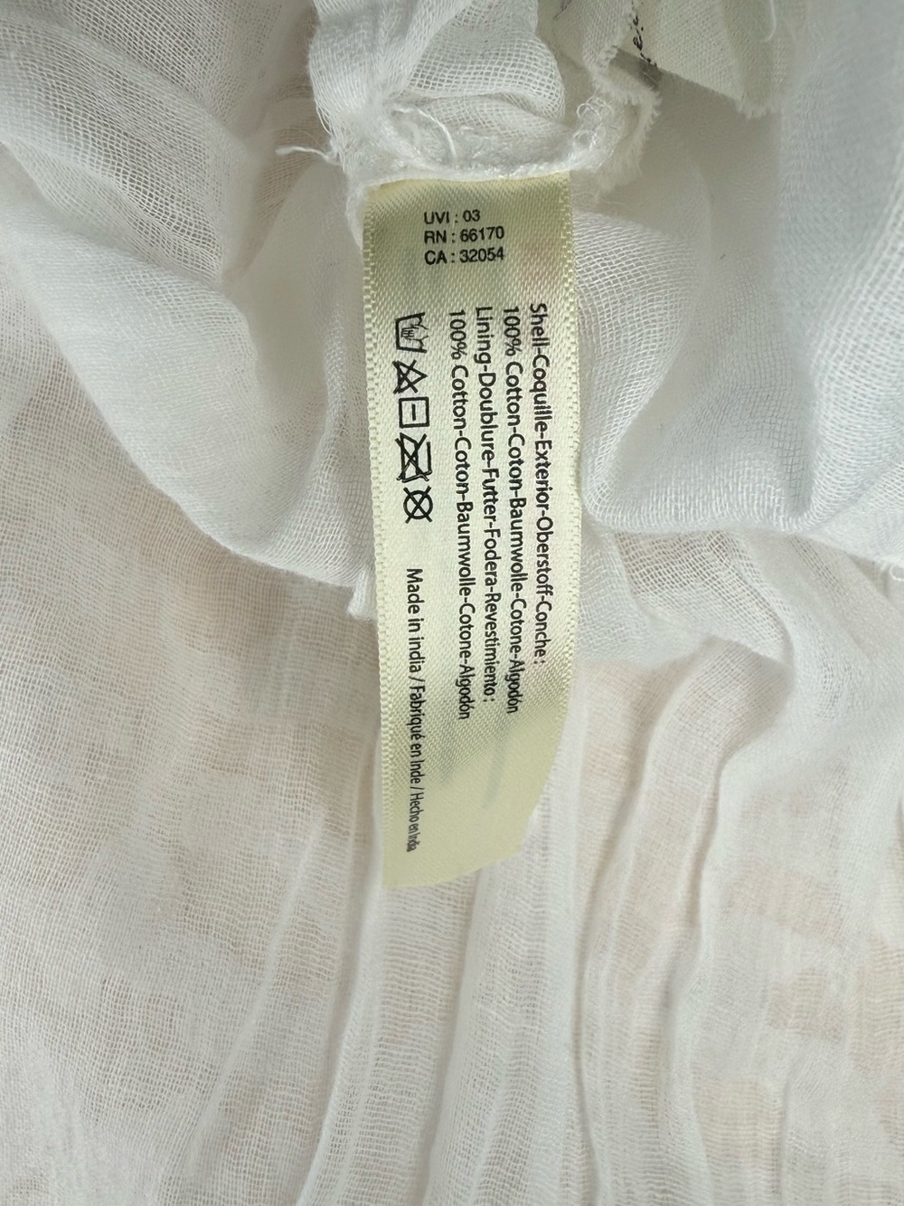 Free People FP One Lausanne Slip White Smocked Buttondown Sleeveless Dress Sz XS - Picture 15 of 16